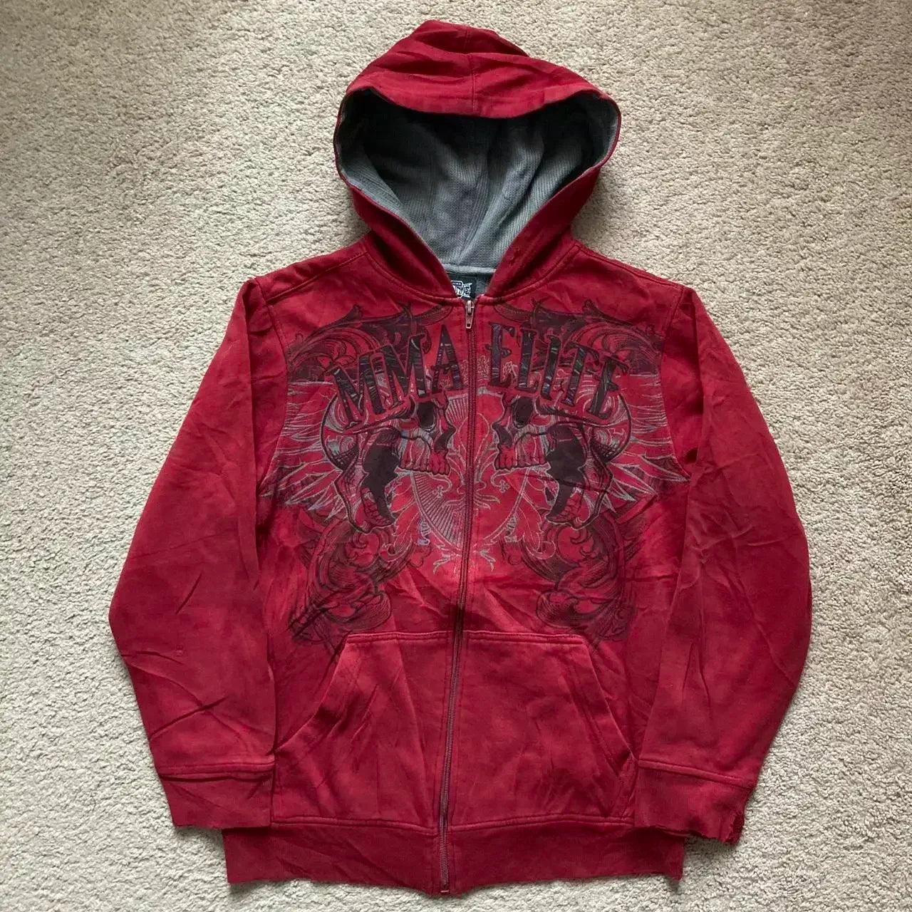 2026 New American Fashion Trend Goth Printed Zipper Hoodie Women Street Hip Hop Punk Rock Sweatshirt Unisex Casual Loose Hoodie, produit gaming premium Fraquane, produits de luxe, nouvelle génération