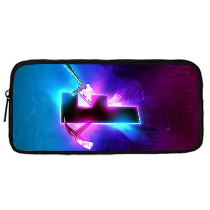 Mochila Escolar Infantil com Lancheira e Estojo, Design de Jogo Popular F-FortniteS, Mochila Escolar para Rapazes e Raparigas, Presente Ideal