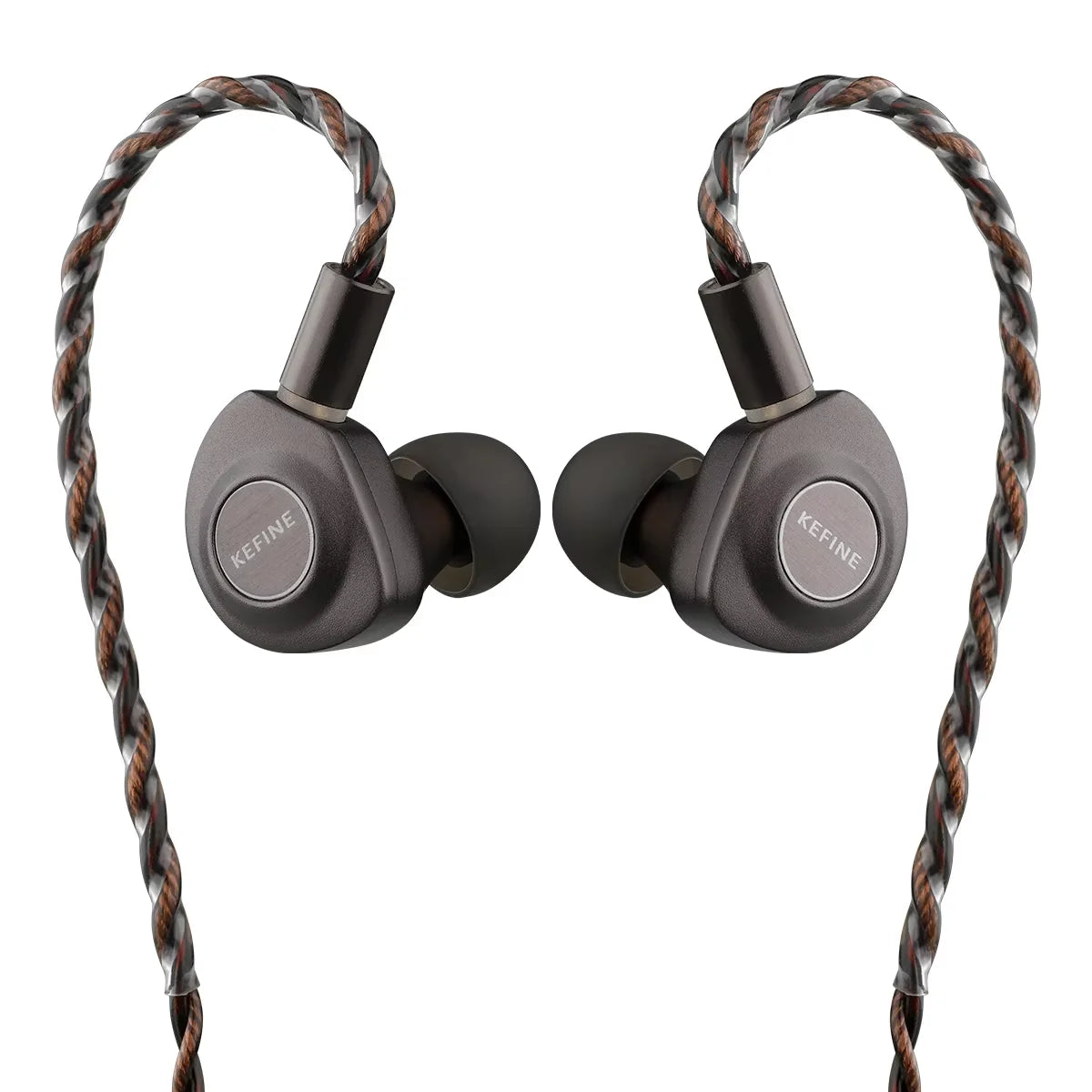 KEFINE Delci HiFi Wired IEM Earphones with 10mm DLC+PU Dynamic Driver, CNC Metal Housing, Detachable 0.78mm 2Pin Cable