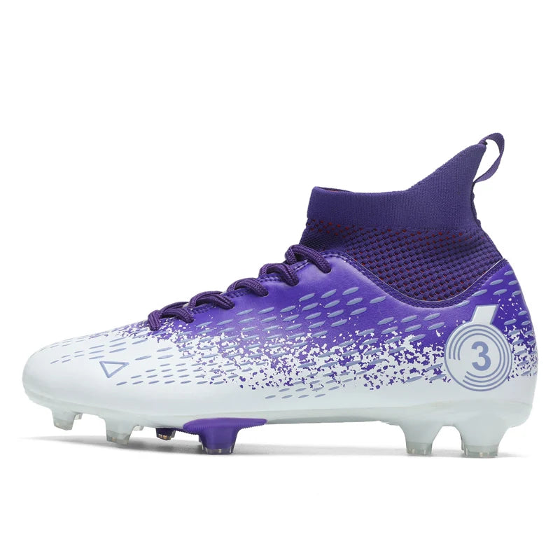 Size 31-45 Men's Soccer Shoes Women Football Boots Kids Soccer Cleats Traning Sneakers Teenagers Breathable Sport Footwear