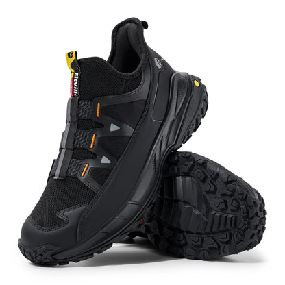 Fittington Wide Sneakers for Men Slip-On Hiking Shoes Soft Comfortable Men Running Shoe Slip-Resistant Walking Shoes with Arch Support