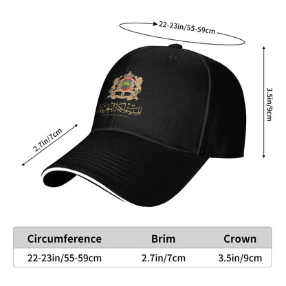 Gorra de béisbol con mapa y bandera de Marruecos, modelo Y2K, gorra tipo «trucker» veraniega para hombre y mujer, ideal para caza y acampada