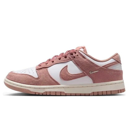 Nike Dunk Low w kolorze różowo-białym – niskie, retro, codzienne trampki, wytrzymałe buty do skateboardingu dla kobiet DD1873-112