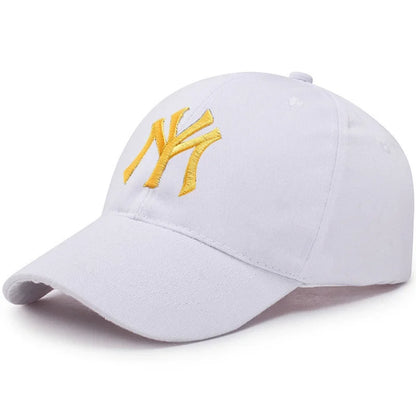 Modebaseballkasketter i bomuld med broderede bogstaver, justerbar, unisex, hiphop, trucker-kasket, afslappet snapback-kasket, udendørs sport, hverdags-kasket