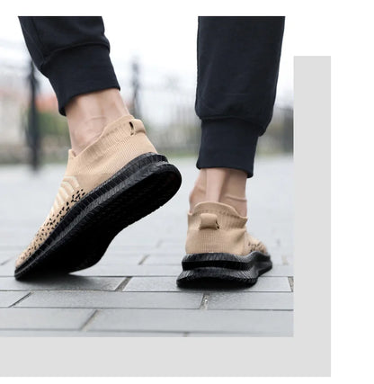 Men Shoes Breathable Men's Sneakers Comfortable Running Shoes Tenis Outdoor Slip On Walking Sneakers Sock Jogging Shoes