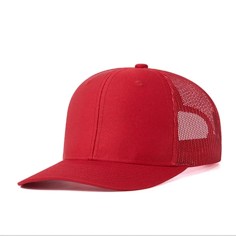 Cappellino da baseball classico in rete traspirante per donne, cappellino casual da camionista traspirante, cappellino unisex regolabile con chiusura a scatto, cappellino sportivo e dinamico da papà