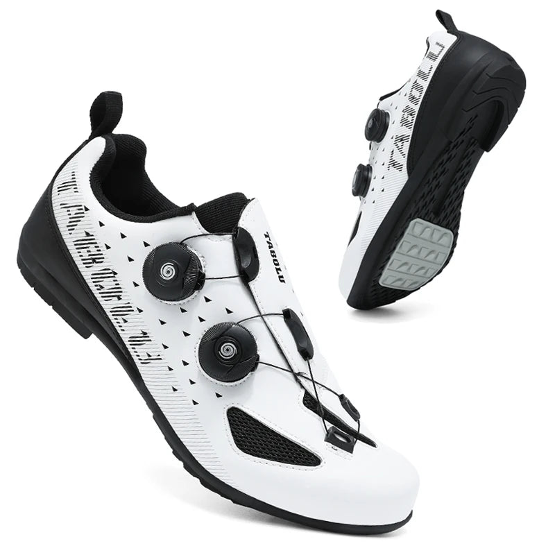 Lock-Free Cycling Shoes Flat Pedal Shoes Men Bike Cleat Sneaker MTB Bicycle Biking Women Breathable Indoor Boots