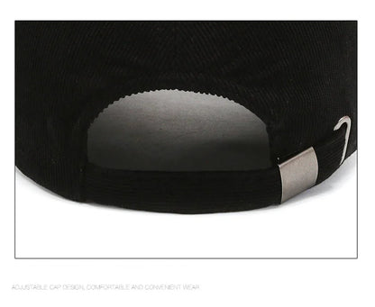 Trendy ArmyGreen Winter Baseball Caps For Men Luxury Women Corduroy Cap Snapback Hip Hop Trucker Hats Casquette Homme