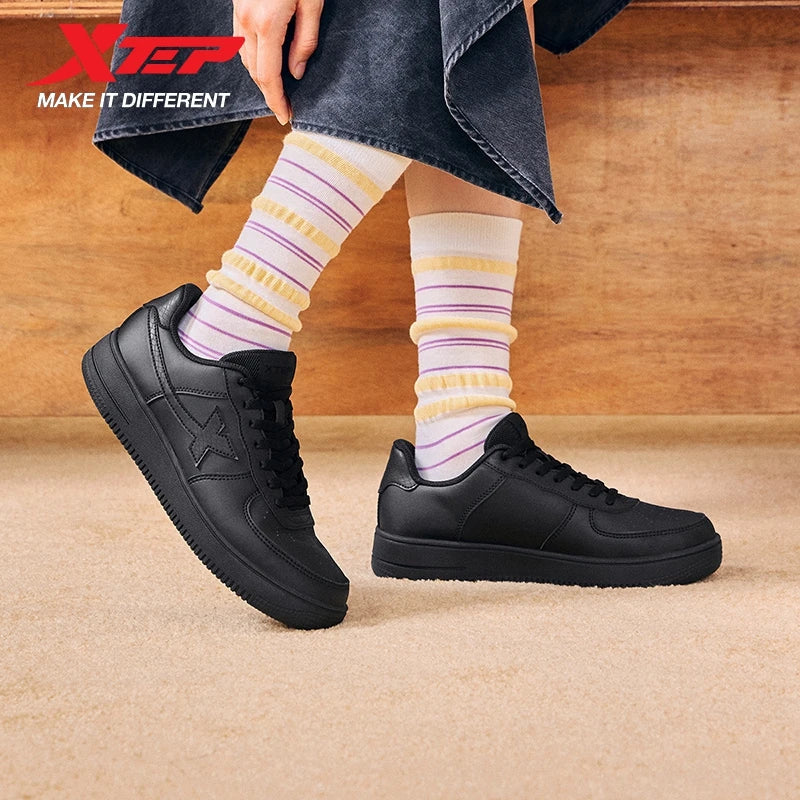 Xtep White Sneakers Female 2026 Spring Couples Versatile Trendy Casual Thick-soled Increase Sports Women Shoes 874118319851
