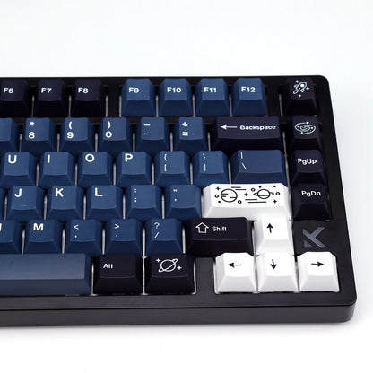 KBDiy Clone GMK Galaxy Keycap PBT Retro Keycaps For aula 60 Mechanical Keyboard Gamer Split Space Cherry Profile Alice Key Cap