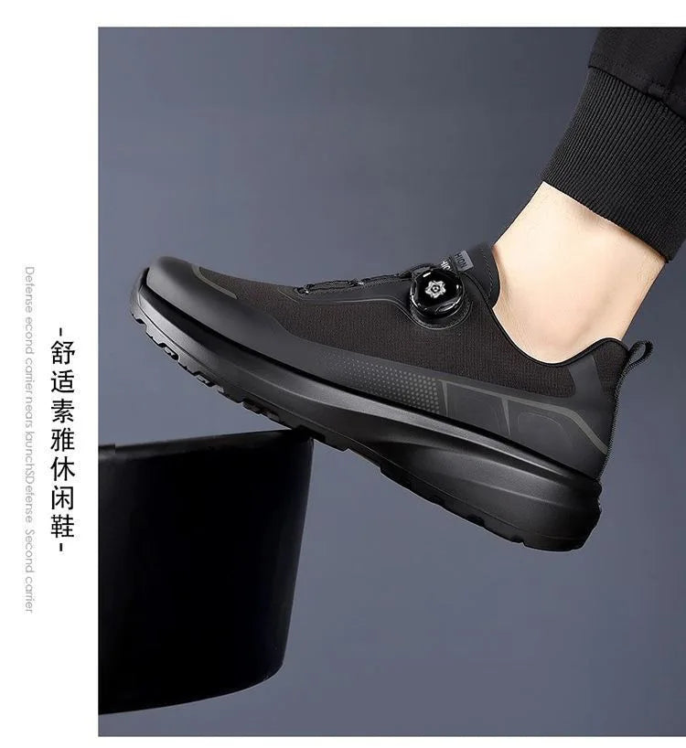 Outdoor men's sneakers 2026 new spring and summer thick soled sports shoes men's hiking daddy shoes casual footwear for men