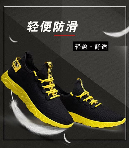 Leichte Herren-Sneaker, lässige Mesh-Sportschuhe für den Sommer, Outdoor-Schuhe für Herren mit weicher Sohle, atmungsaktiv, komfortabel und modisch, trendige Laufschuhe