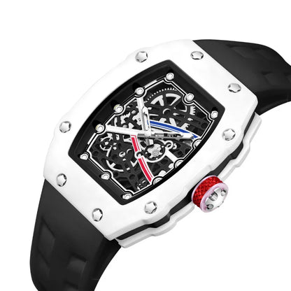 Tonneau Case Trendy Ultra-Thin Quartz Watch Men Creative Hollow Fashion Design Super Luminous Waterproof Personalize AAA Watch