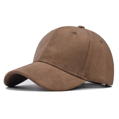 Afslappede baseballkasketter til kvinder og mænd – modekasketter i ruskind til efterår og vinter – udendørs solkasketter – snapback-kasketter – unisex-kasketter i ensfarvet design – hiphop-kasketter