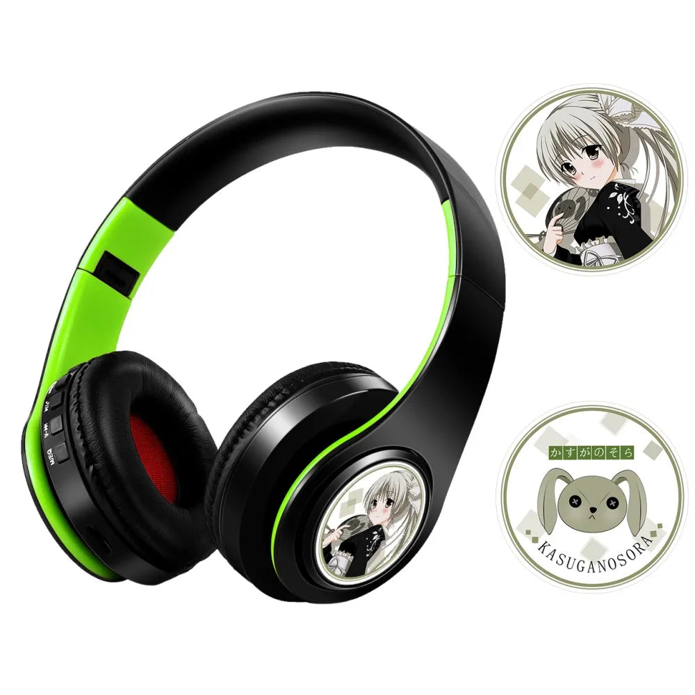 Fate Grand Order Jeanne d'Arc Anime Bluetooth Headphones Wireless Gaming Headset with Microphone, Stereo Sound, Silent Disco Earphones