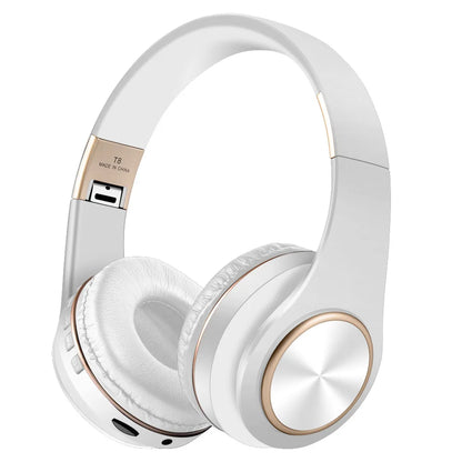 Casque sans fil supra-auriculaire Bluetooth 5.3, stéréo HiFi, faible latence, suppression du bruit, écouteurs de jeu avec microphone ENC