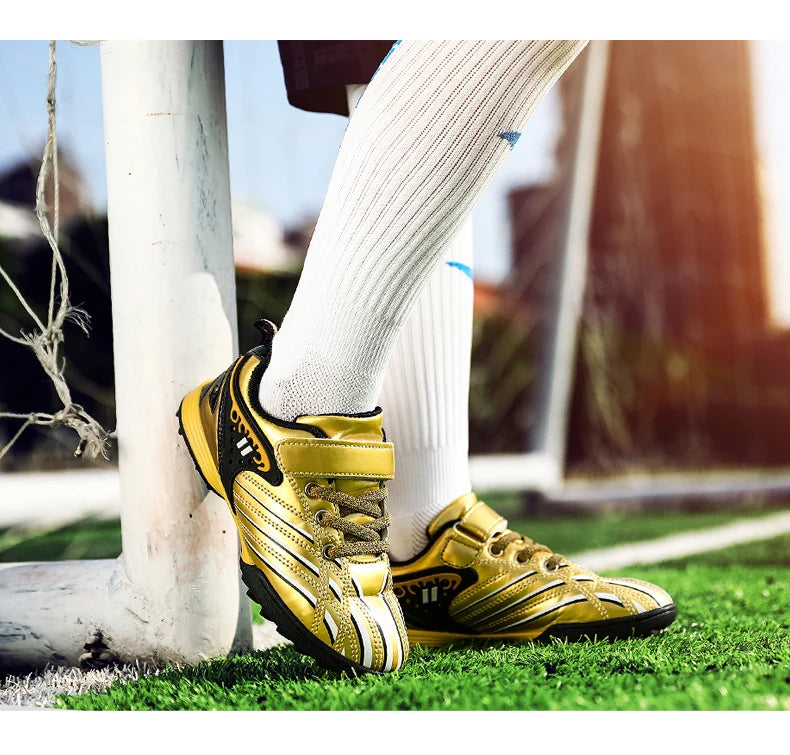 Zapatillas deportivas de entrenamiento para chicos y chicas, elegantes y cómodas, para juego, uso en interior y exterior, césped, jóvenes y estudiantes, 25-35#