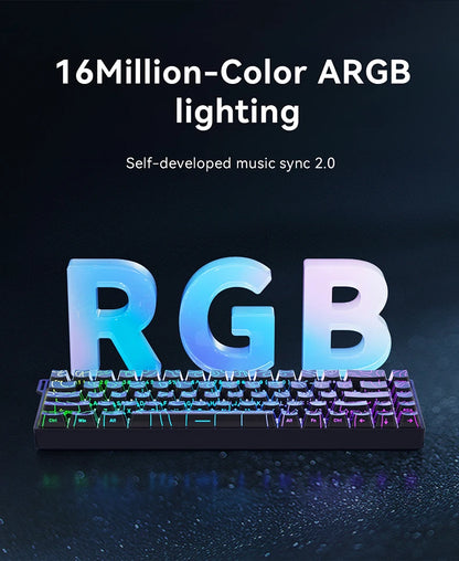 AJAZZ AK680 V2 E-sports magnetic switch keyboard 8K Polling Rate 128K Uitra-high Scan Rate  Aluminum Alloy Positioning Plate