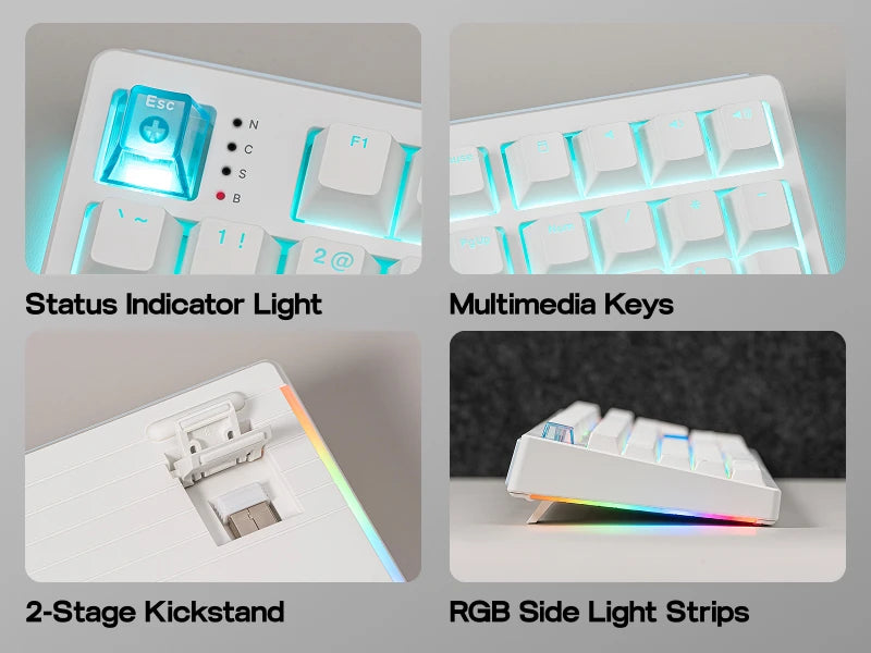 EPOMAKER HE108 Full Sized ANSI US QWERTY Layout Tri-mode Wireless Hall Effect Gaming Keyboard 128K Scan Rate & 10000mAh Battery