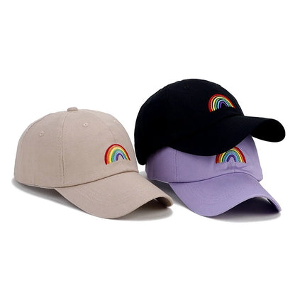 Unisex Baseball Cap Rainbow Embroidery Sports Hats Fashion Hat Cap For Men Women Streetwear Dad Hats