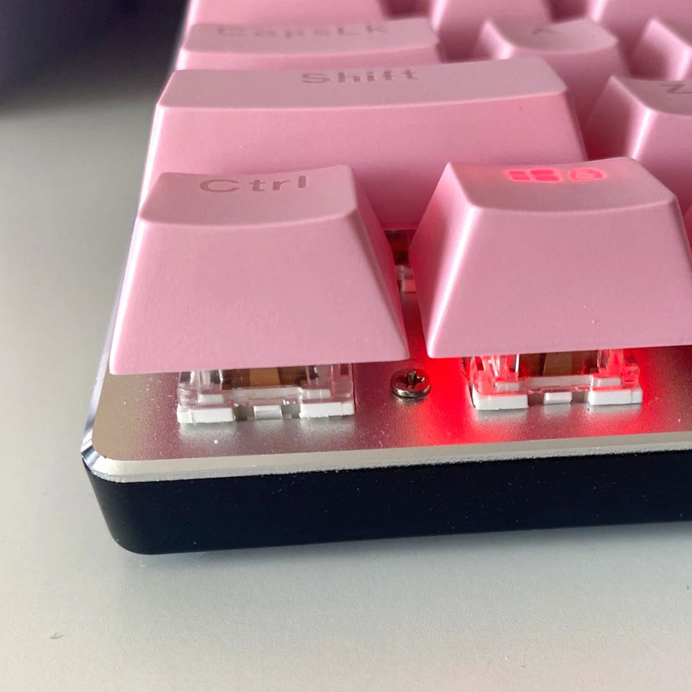 104PCS Backlit Mechanical Keyboard Keycaps Set for Cherry MX, ABS Replacement Mechanical Keyboard Keycaps, Universal 104-Key Backlit Keycaps for Gaming & Desktop Keyboards