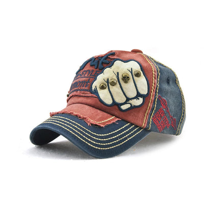 Gorra de béisbol de moda, deportiva, para actividades al aire libre, informal, gorra para el sol, gorras de hip hop, talla única, ajustable, unisex, con remache y parche de puño