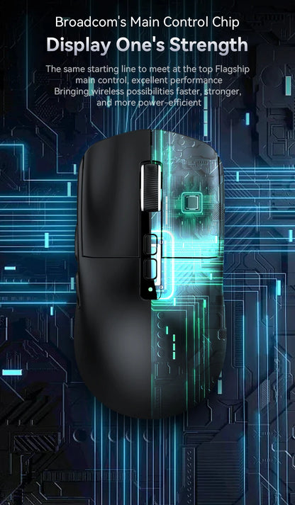 Attack Shark X6 Lightweight Wireless Gaming Mouse, Tri-Mode Bluetooth & 2.4G Gaming Mouse, 26,000 DPI RGB Charging Dock, PAW3395 Sensor