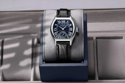 FARASUTE 36mm Retro Hangzhou Customized Manual Mechanical Movement Wristwatches Sapphire 5Bar Waterproof Watch Men reloj hombre