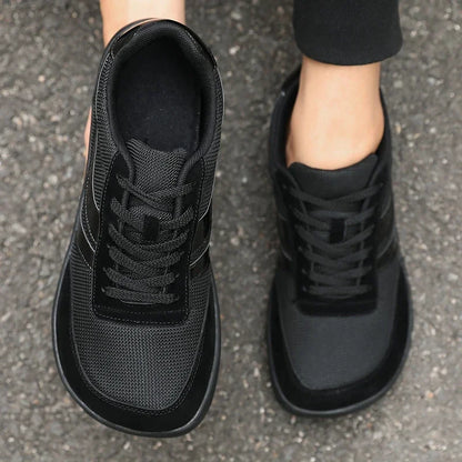 New Wide Toe Men Shoes Casual Soft Sole Wide Last Shoes Walking Sneakers 2025 Breathable Unisex Mesh Comfortable Barefoot Shoes
