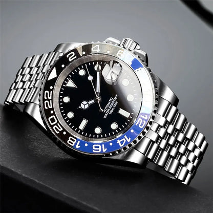200m Waterproof Miyota8215 Automatic Men Watch Diver Watches 40mm Mechanical Movement Luminous Jubilee Strap Glide Lock Buckle