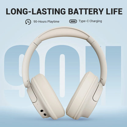 OneOdio EKSA V16 Bluetooth 5.3 Wireless Headphones with Mic, Hi-Res HiFi Over Ear Headset, 90H Battery, Bass Mode, Wired & Wireless Audio