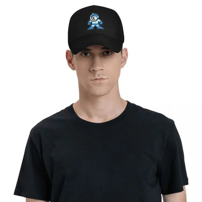 Megaman 8-bits baseballpet, zomerhoed, strandhoed, heren, golfkleding, dames
