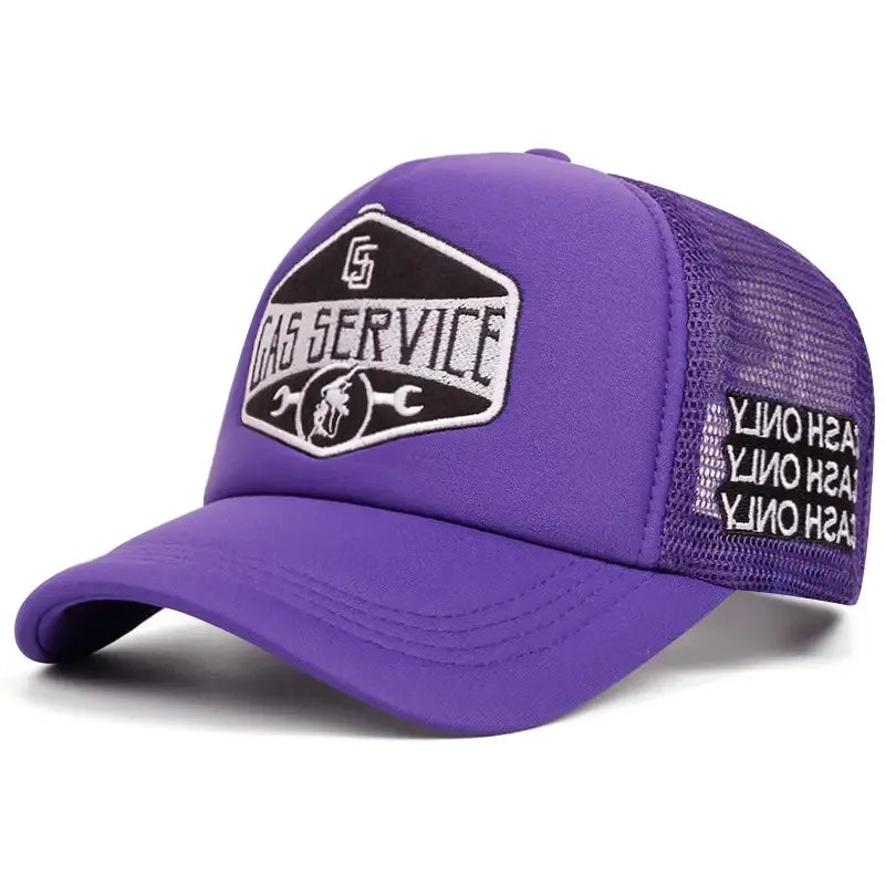 Cappellini da baseball con ricamo di lettere, nuovi, unisex, hip hop, traspiranti, con visiera parasole personalizzata in rete, versatili, alla moda, in stile streetwear, cappellini da camionista