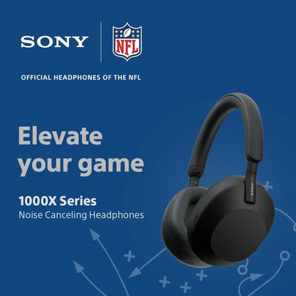 Sony WH-1000XM5 Wireless Noise Cancelling Headphones – Premium Bluetooth 5.2 Over-Ear HiFi Headset with 30mm Driver, Microphone, Long Battery Life