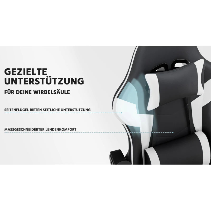 Ergonomic Gaming Chair Office Chair with Breathable Fabric, 360° Swivel Desk Chair, Adjustable Height Computer Chair with Lumbar Support