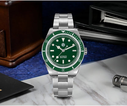 San Martin Vintage 38mm 6200 Diver Watch New Upgraded for Men Luxury NH35 Automatic Mechanical Sapphire Waterproof 200m Relojes