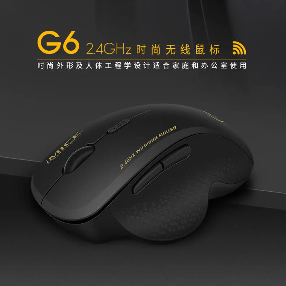 Wireless Gaming Mouse 2.4GHz Ergonomic Optical Mouse with USB Receiver, 1600 DPI Wireless Gaming Mouse for Laptop, PC & Desktop