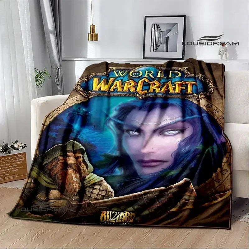 Game World of Warcraft Printed Blanket Picnic blanket Warm Flannel blankets Home bed linings blankets for beds Birthday Gift