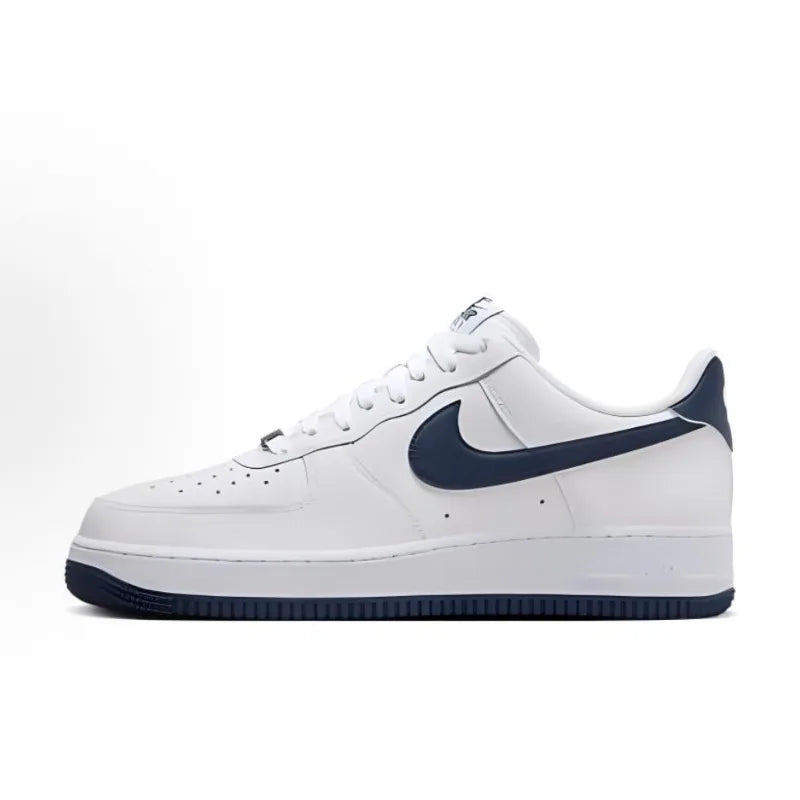 Nike Air Force 1 '07 White Light Smoke Grey Casual Comfortable Cushioning AF1 Low Men Skateboarding Shoes Streetwear FJ4146-100