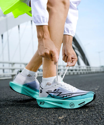 Herresneakers i mesh – komfortable tennissko til mænd – løbesko med Carbon Board 3.0-støddæmpning – til sportstræning og jogging – specialdesignede joggesko