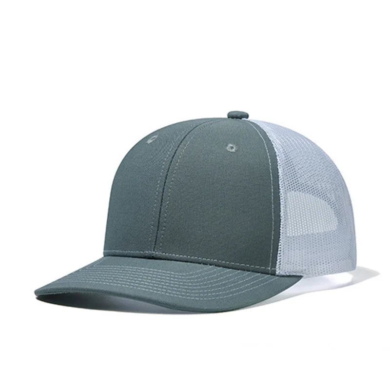 Cappellino da baseball classico in rete traspirante per donne, cappellino casual da camionista traspirante, cappellino unisex regolabile con chiusura a scatto, cappellino sportivo e dinamico da papà