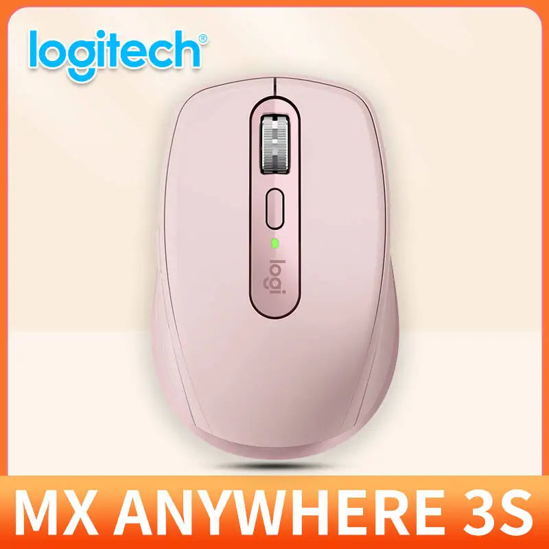 Logitech MX Anywhere 3S Wireless Mouse Bluetooth Ergonomic Mouse for Laptop & Desktop with Silent Clicks and Precision Tracking