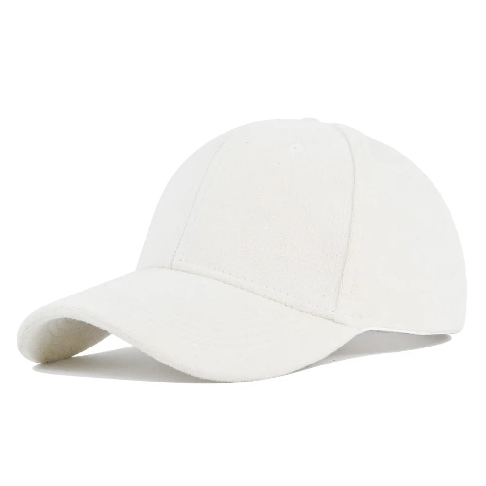 Afslappede baseballkasketter til kvinder og mænd – modekasketter i ruskind til efterår og vinter – udendørs solkasketter – snapback-kasketter – unisex-kasketter i ensfarvet design – hiphop-kasketter