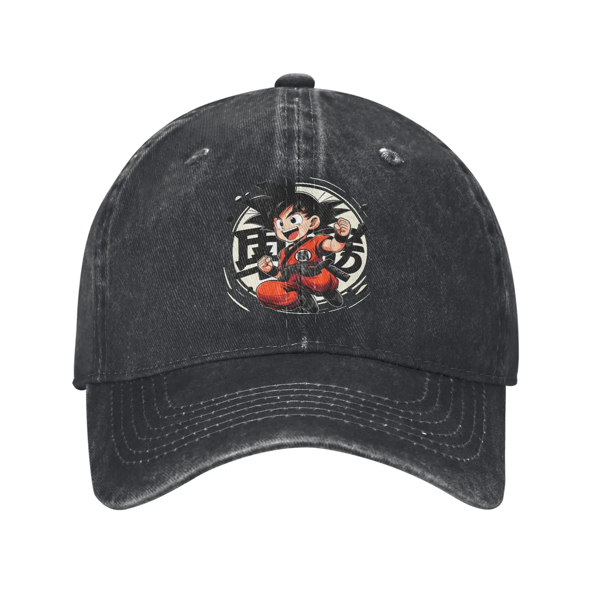 Goku Anime Dragon Ball Men Women Baseball Caps Distressed Denim Hats Cap Vintage Outdoor Running Adjustable Fit Headwear, Produit gaming premium Fraquane