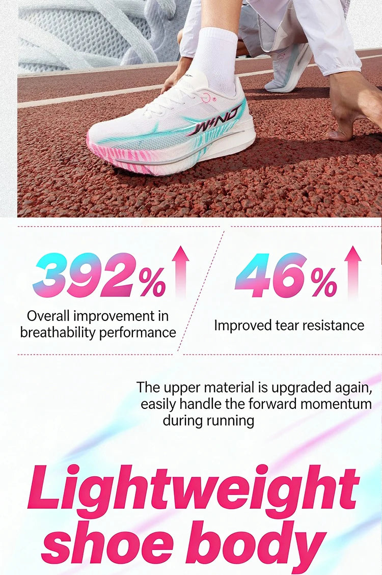 QIAODAN Man Trail Running Shoes 2026 WIND 4 Jogging Sport Shoes GYM Mesh Breathable Athletic Running Sneakers QDB023262298