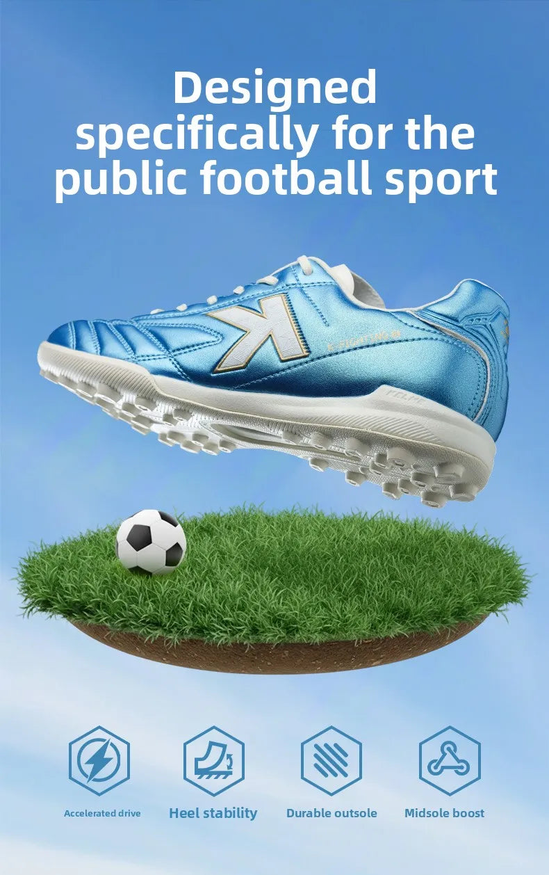 Kelme Men‘s Tf Football Boots Soccer Cleats Youth Artificial Natural Grass Professional Match Training Turf Shoes Short Studs