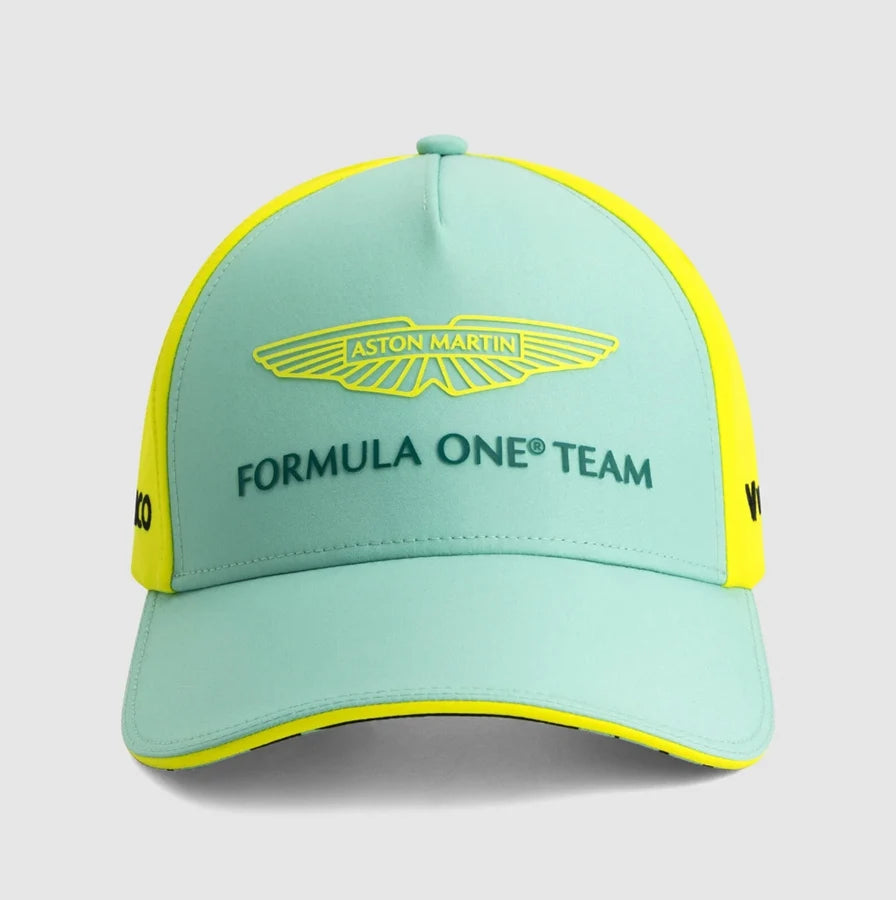 Aston Martin F1 Team Fernando Alonso Baseballkappe Herren Trainingskappe mit Schirm Outdoor-Sport Sonnenschutz Sonnenhut Damen-Freizeitkappe