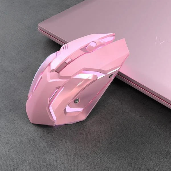 Rechargeable Wireless Gaming Mouse Bluetooth 2.4G Ergonomic LED Backlit Gaming Mouse for PC, Laptop & Mac with 6 Buttons and Adjustable DPI