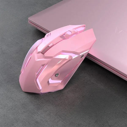 Rechargeable Wireless Gaming Mouse Bluetooth 2.4G Ergonomic LED Backlit Gaming Mouse for PC, Laptop & Mac with 6 Buttons and Adjustable DPI