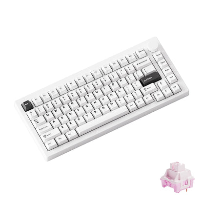 AKKO 5075 X Veekos K75 Gaming-Mechanische Tastatur 75% RGB 3/5-Pin Hot-Swap Kabelgebundene anpassbare Tastatur mit Drehregler und Gasket-Mount
